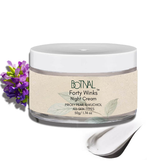 Forty Winks  & Night Cream for Dry Skin, Fine Lines & Wrinkles with Plant Retinol